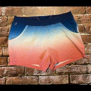 EUC Columbia Tidal Board Shorts Sz S Patriotic Ombré